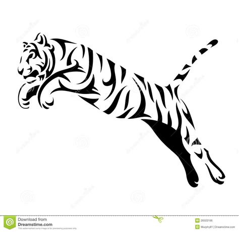 Leaping Tigres Tigre Colorier Outline Clipartmag Visiter Sketch