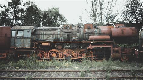 Abandoned Steam Locomotive Beyenburg Germany Oc