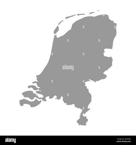 netherlands vector country map silhouette stock vector image and art alamy