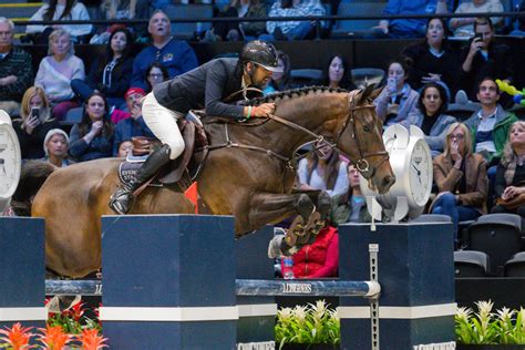 Nayel nassar on the horse lucifer v jumps over an obstacle during the opening jump. Nayel Nassar Writes History at Longines Masters of NY ...