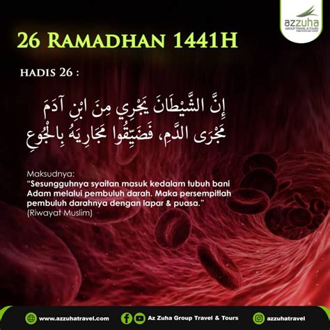 🌸perkongsian 1 Hari 1 Hadis 26 Ramadhan 1441💕 Az Zuha Group Travel