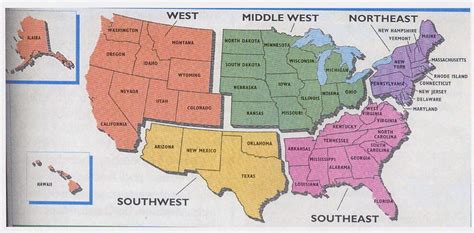 Fifth Mpes165 States And Capitals United States Regions United