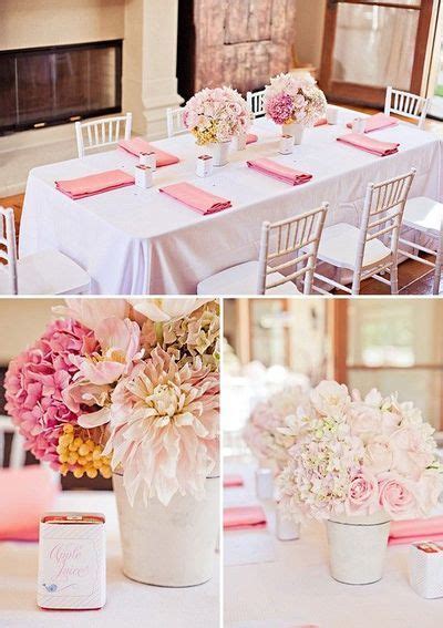 Natasha miller event planner & ceo, entire. simple blush pink flower arrangements, white table cloth ...