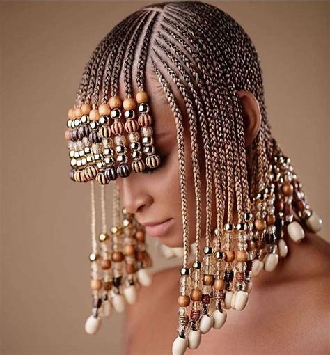 Pin By Mm On Braids With Beads In Braids With Beads Natural