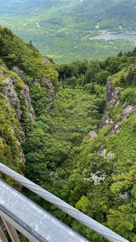 Boone NC Mile High Swinging Bridge On Grandfather Mountain Swinging Bridge Grandfather