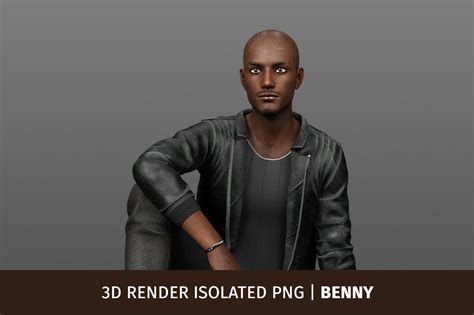 3d Rendering Character Benny 3 Graphic By Grbrenders · Creative Fabrica
