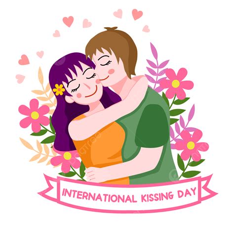 International Kissing Day Vector Hd Png Images Beautiful International Kissing Day