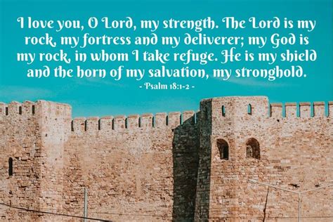 Psalm 181 2—i Love You O Lord My Strength The Lord Is My Rock My