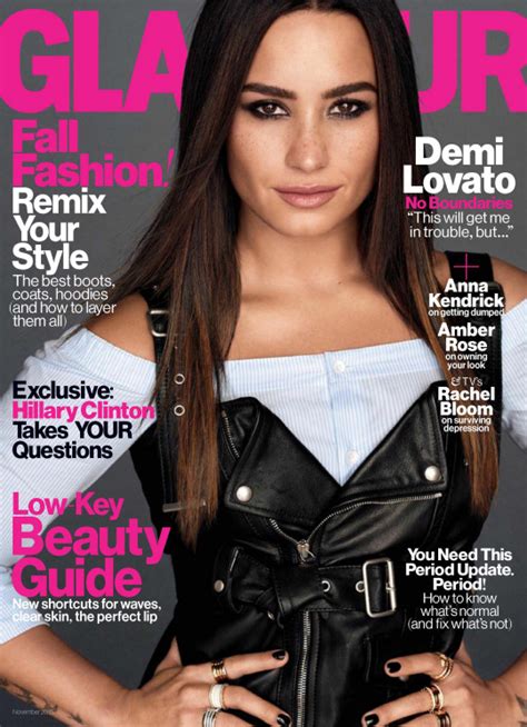 Demi Lovato Covers Glamour Magazine Beautifulballad