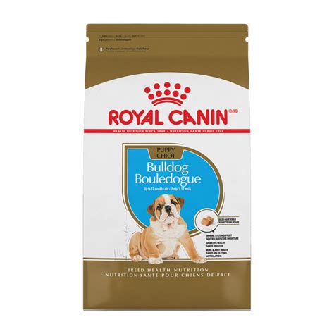 An exclusive mix of antioxidants and vitamin e supports their developing immune systems and keeps their body growing strong. Royal Canin,Dry Dog Food, Bulldog Puppy - 30 lb - Ren's Pets