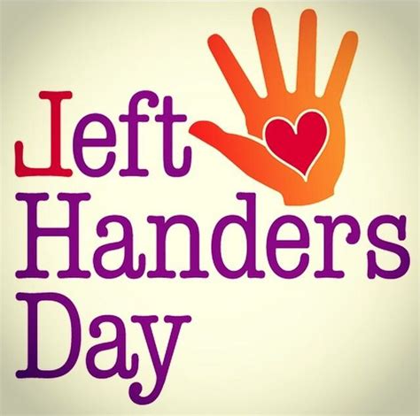 August 13th National Left Handers Day Happy Left Handers Day