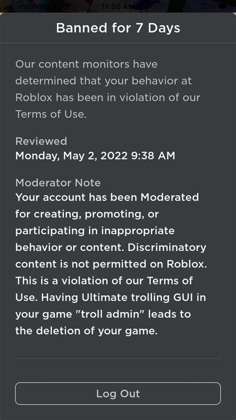 Why Did My Accounts Get Banned On Roblox Quora