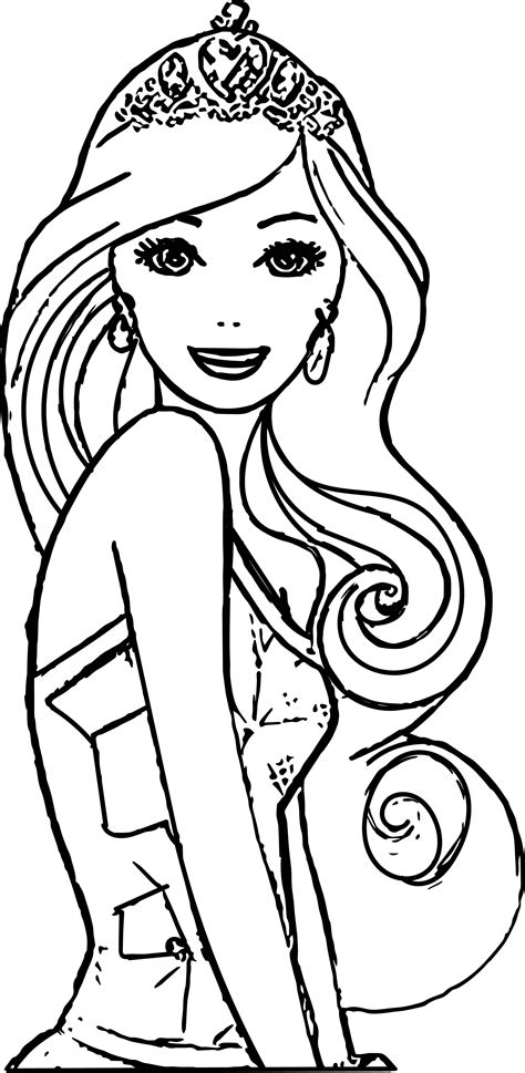 Barbie Face Coloring Pages At Free