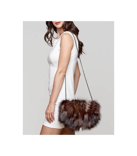 Dusk Fox Fur Purse Hand Muff