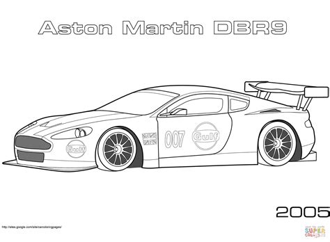 Ausmalbild 2005 Aston Martin Dbr9 Ausmalbilder Kostenlos Zum Ausdrucken