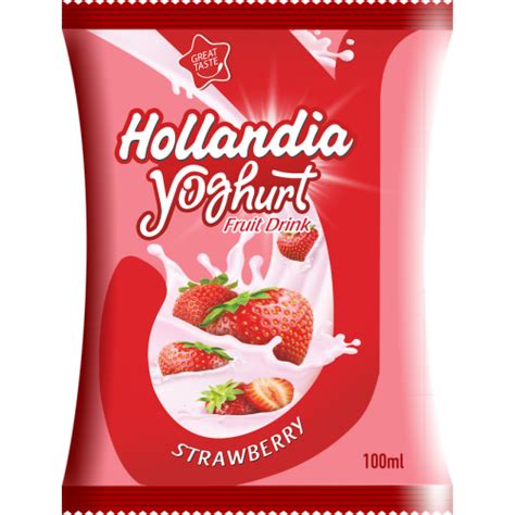 Hollandia Yoghurt Strawberry Juice Natural 100 Grapes Chivita
