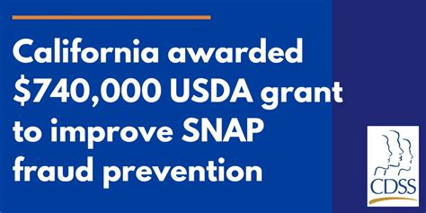 Cdss On Twitter The Usda Food And Nutrition Service Has Awarded A 740000 Grant To California