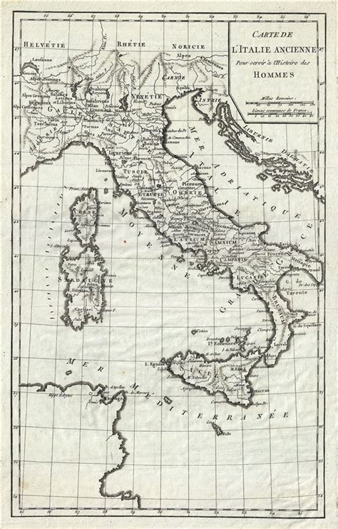 Carte De L Italie Dans Les Périodes Antiques