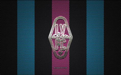 Las Vegas Lights Fc Logo American Soccer Club Metal Emblem Pink Blue