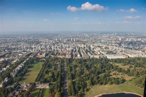 Aerial View Aerial View Of London Kensington Gardens With Hyde Park