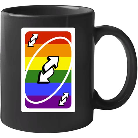 You hold it up and yell uno reverse! card at anyone that insults you. Gay Pride Rainbow Reverse Uno Card Game Fan Halloween Mug Mug