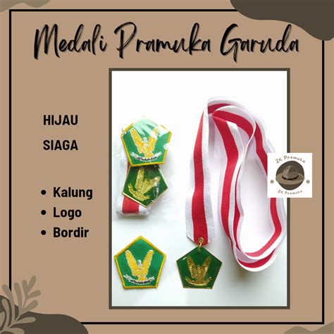 Medali Pramuka Garuda Siaga 1set Lazada Indonesia
