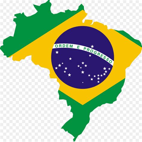 Bandeira Do Brasil No Mapa