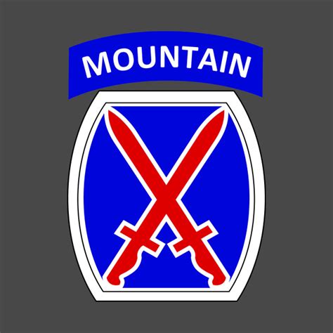 10th Mountain Division Logo 10th Mountain Division Patch Tapestry