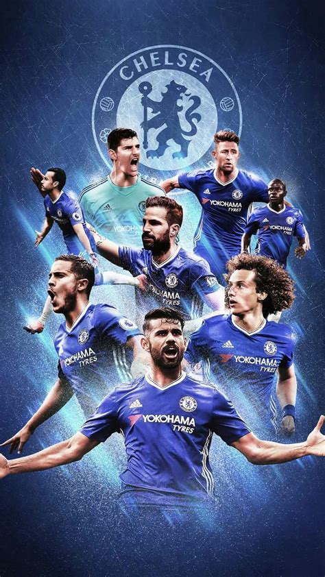 The Chelsea Team Is All Dressed In Blue