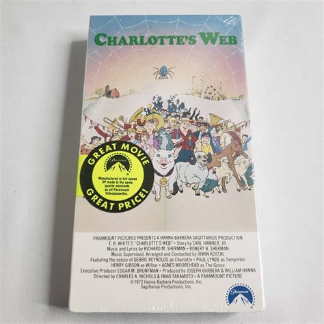Charlottes Web Vhs 1979 Oop Rare Pig Spider Wilbur Debbie Reynolds