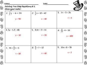 Subtract 5 from both sides. 28 Two Step Equations Worksheet Answers - Free Worksheet ...