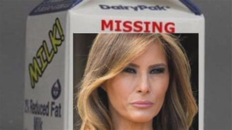 Where Is Melania Trump Prankster Puts First Ladys Picture On Milk Carton
