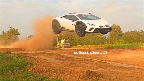 Watch The 2023 Lamborghini Huracan Sterrato Catch Some Air And Survives