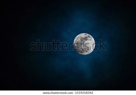 Full Moon Background Moonlight Night Sky Stock Photo 1559258342