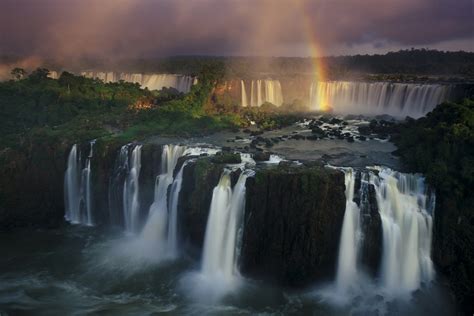 1920x1080 River Waterfall Brazil Iguazu Falls Nature Landscape