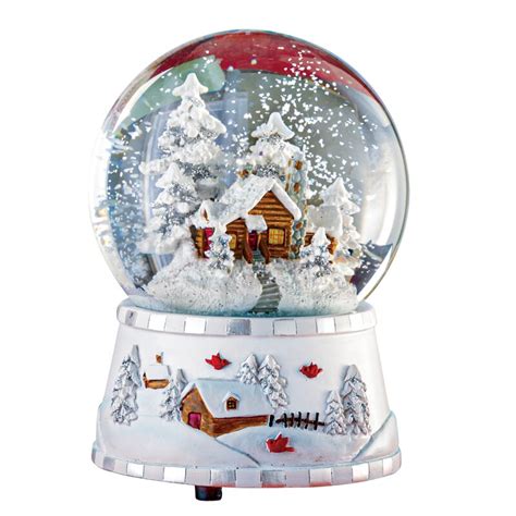 The Holiday Aisle Log Cabin In The Woods Snow Globe Wayfair