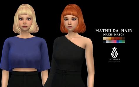 Mathilda Hair P At Leo Sims Sims 4 Updates