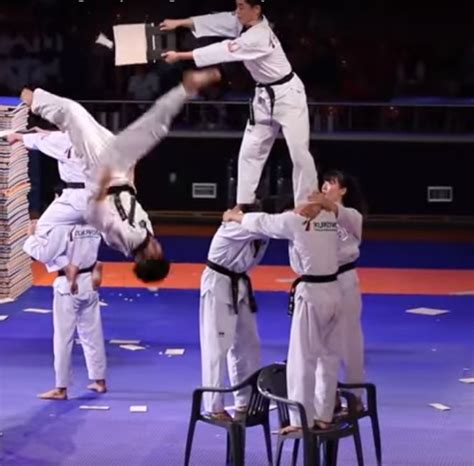 The Incredible Acrobatics Of The South Korean Tae Kwon Do Team Goes