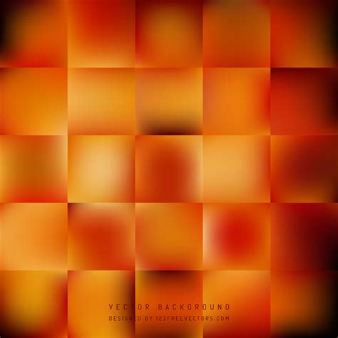 Abstract Cool Orange Geometric Square Background