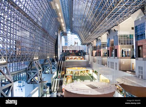 Interior Of Kyoto Station Designed By Hara Hiroshi Upper Floors View