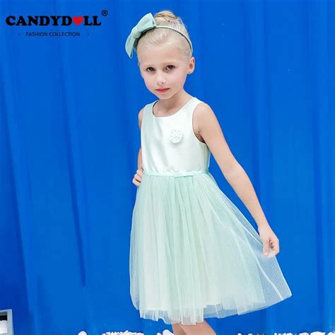 Candydoll 2017 Summer Children Girls Dresses Exquisite Corsage Princess