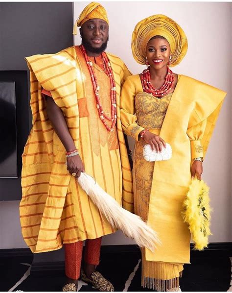 African Costume Yoruba Wedding Couples Clothing Setafrican Etsy