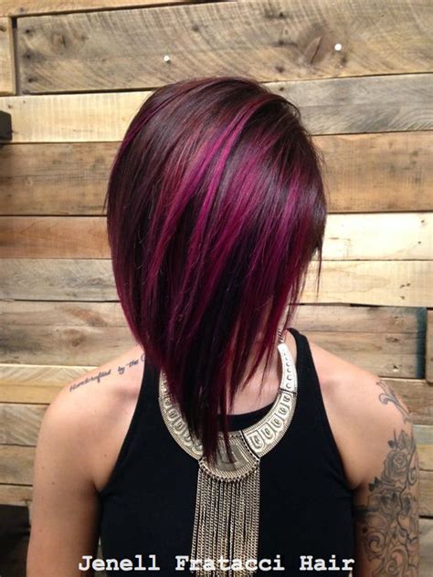 Magenta Balayage Pink Hair Highlights Magenta Hair Fuschia Hair