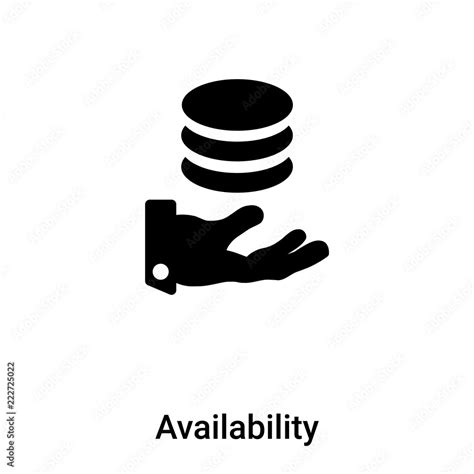 Availability Icon Vector Isolated On White Background Logo Concept Of