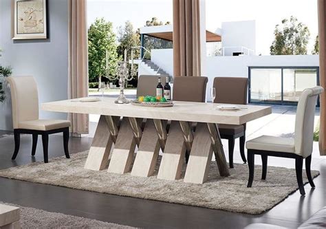 Comfortable and stylish finishes dining table sets for sale that perfectly match your lifestyle. Modern Marble Shine Dining Table Set | My Aashis