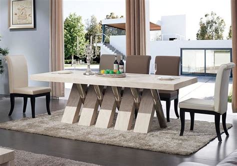 Modern Marble Shine Dining Table Set | My Aashis