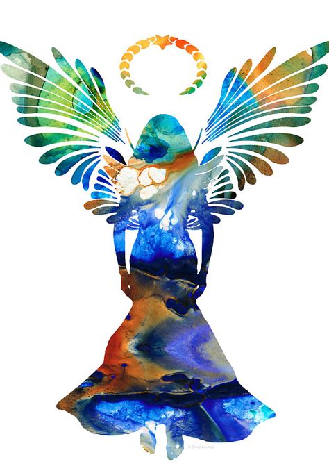 Healing Angel Spiritual Art Painting Painting By Sharon Cummings Pixels