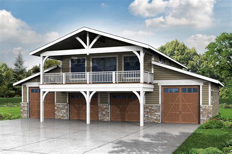 Barn Style Carriage House Garage Plan 6 Car 1948 Sq Ft