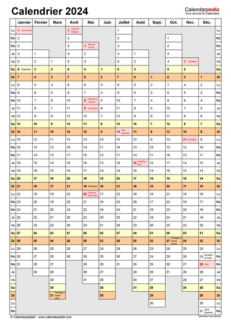 Calendrier 2024 Excel Word Et Pdf Calendarpedia Gambaran Vrogue