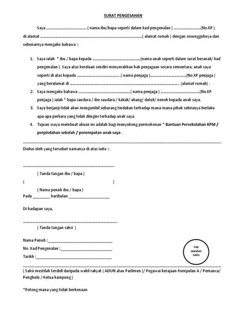 Untuk ibu bapa dan pelajar yang sedang mencari contoh surat rasmi tidak hadir ke sekolah, di sini akan diberikan beberapa contoh dan cara bagaimana untuk menulis surat tak hadir sekolah sebagai panduan. surat pengesahan hak penjagaan anak